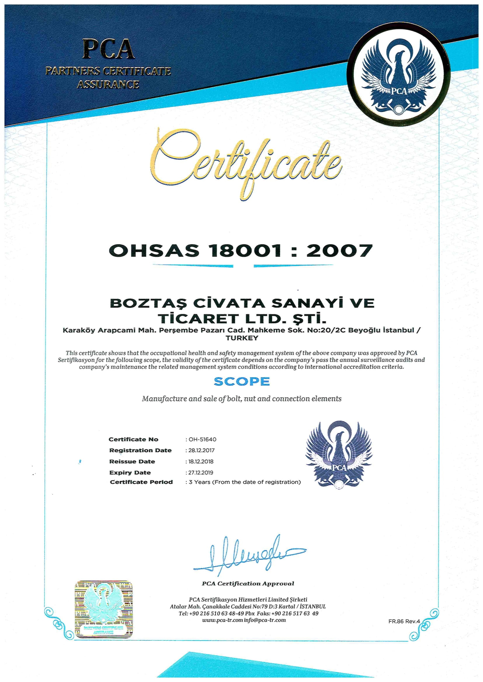 OHSAS 18001-2017