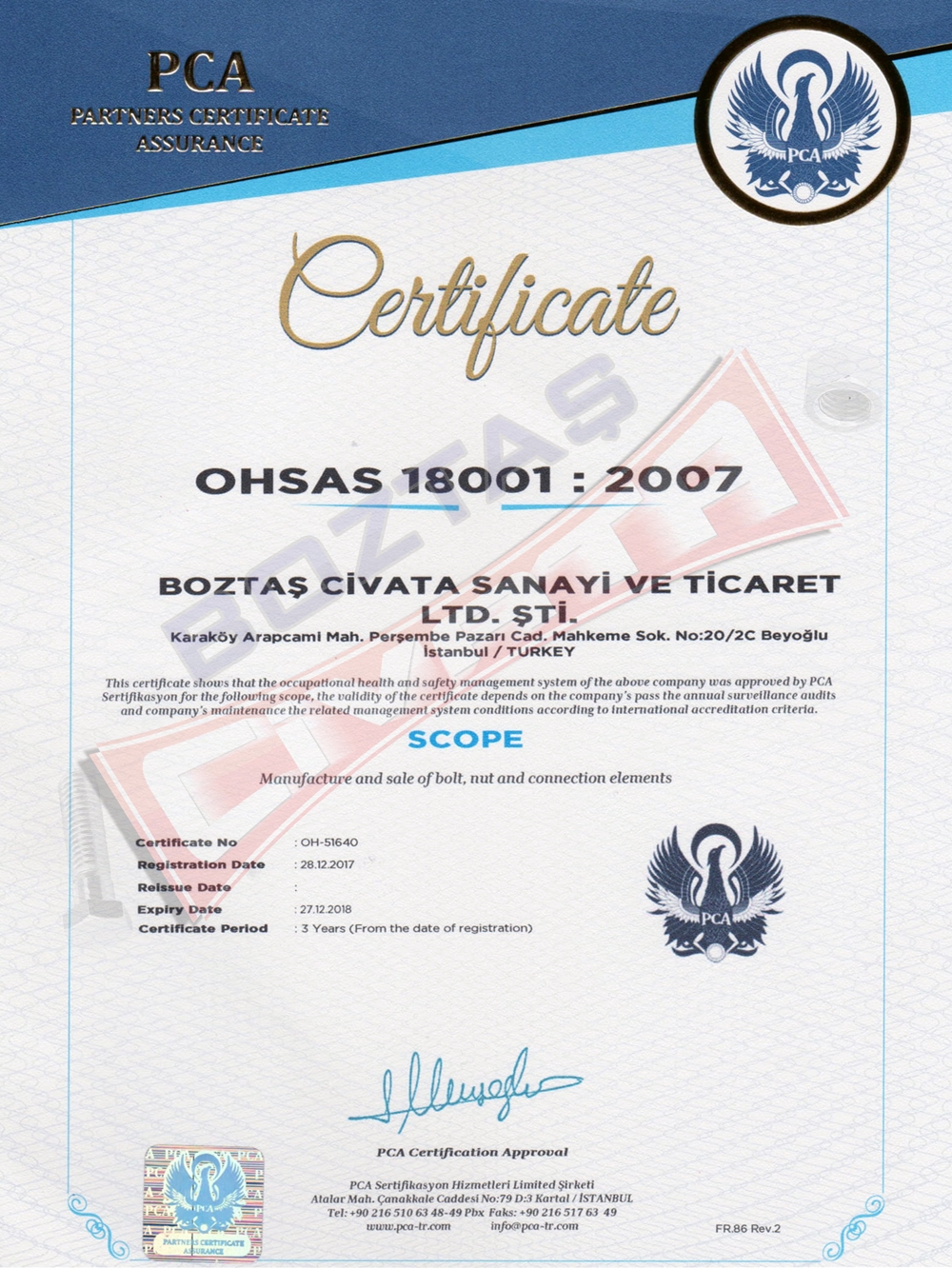 OHSAS 18001-2017